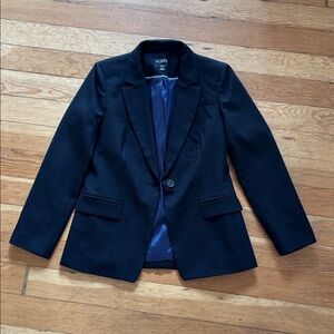 J crew wool Helena blazer black size 4 nwot